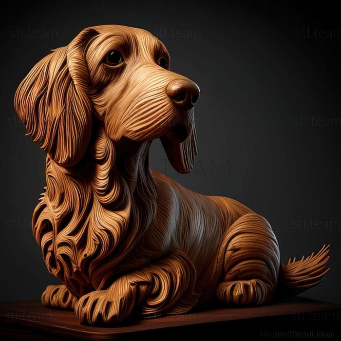 3D model Drathaar dog (STL)